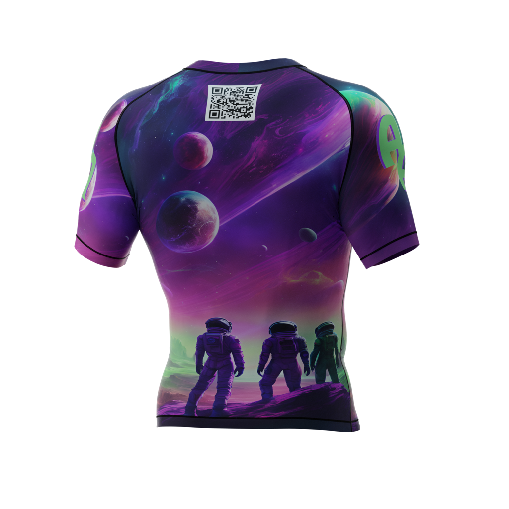 "Exploration" Short Sleeve Rash Guard