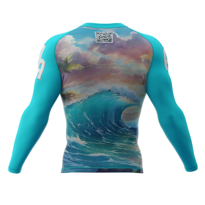 "Riptide" Long Sleeve Rash Guard