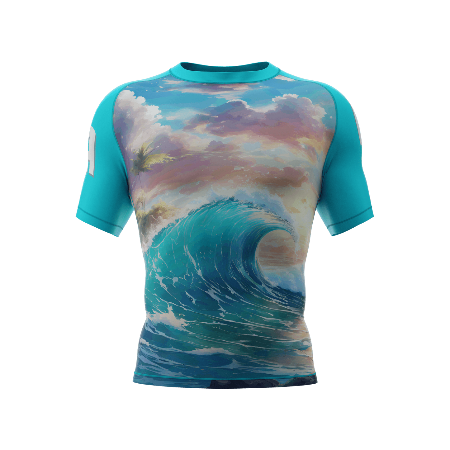 "Riptide" Short Sleeve Rash Guard