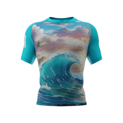 "Riptide" Short Sleeve Rash Guard