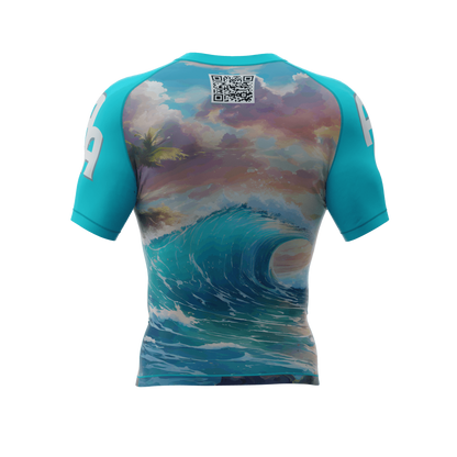 "Riptide" Short Sleeve Rash Guard