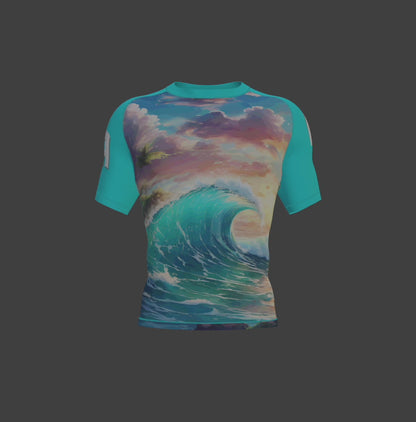 "Riptide" Short Sleeve Rash Guard